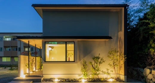 街並みのアクセントになる外観