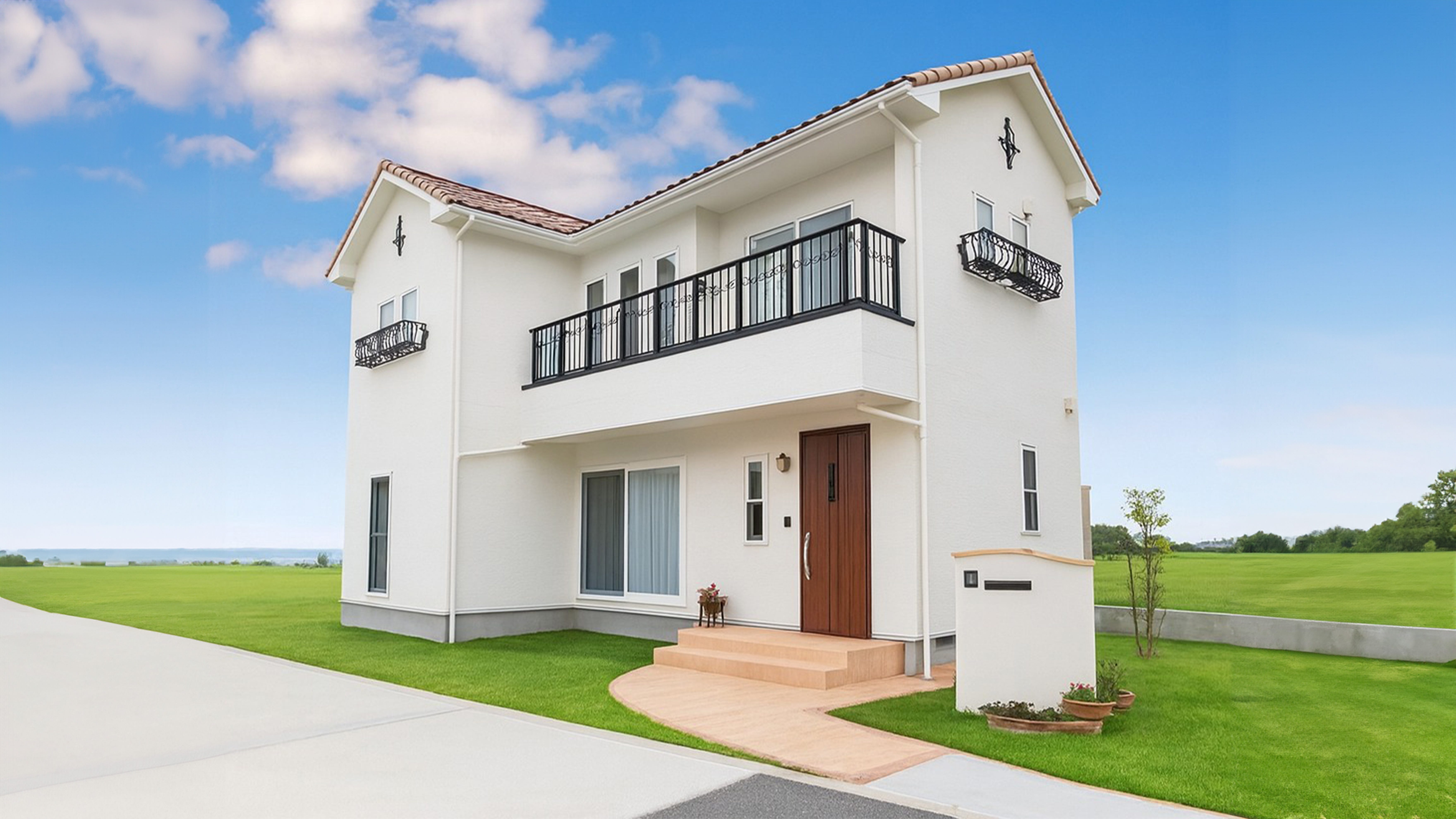 南欧風の可愛いデザイン。「全部が好き」な家が完成