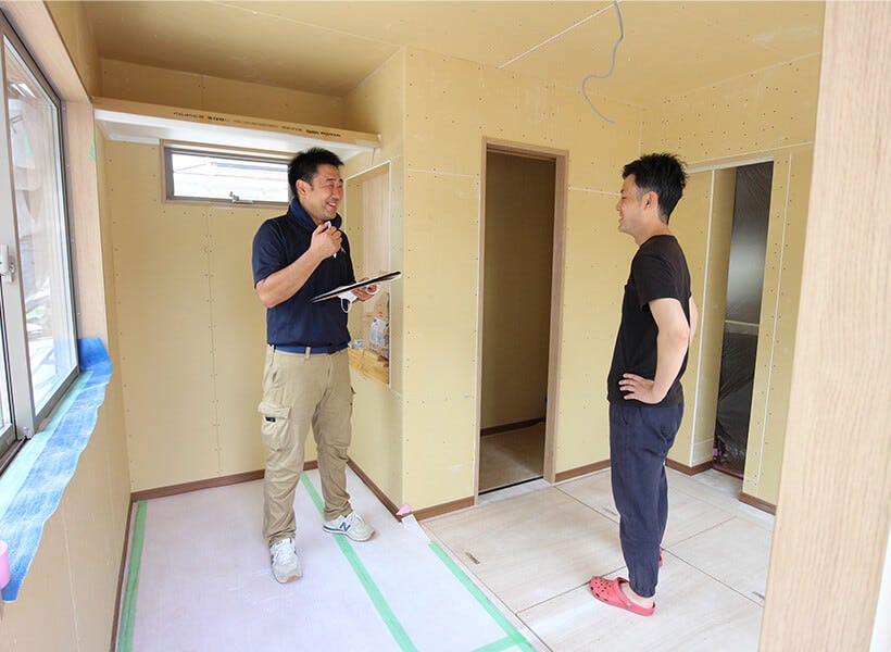 大工やインテリアコーディネーターが 直接お客様のご要望をお伺いします