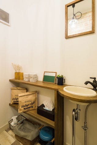 造作トイレ手洗い