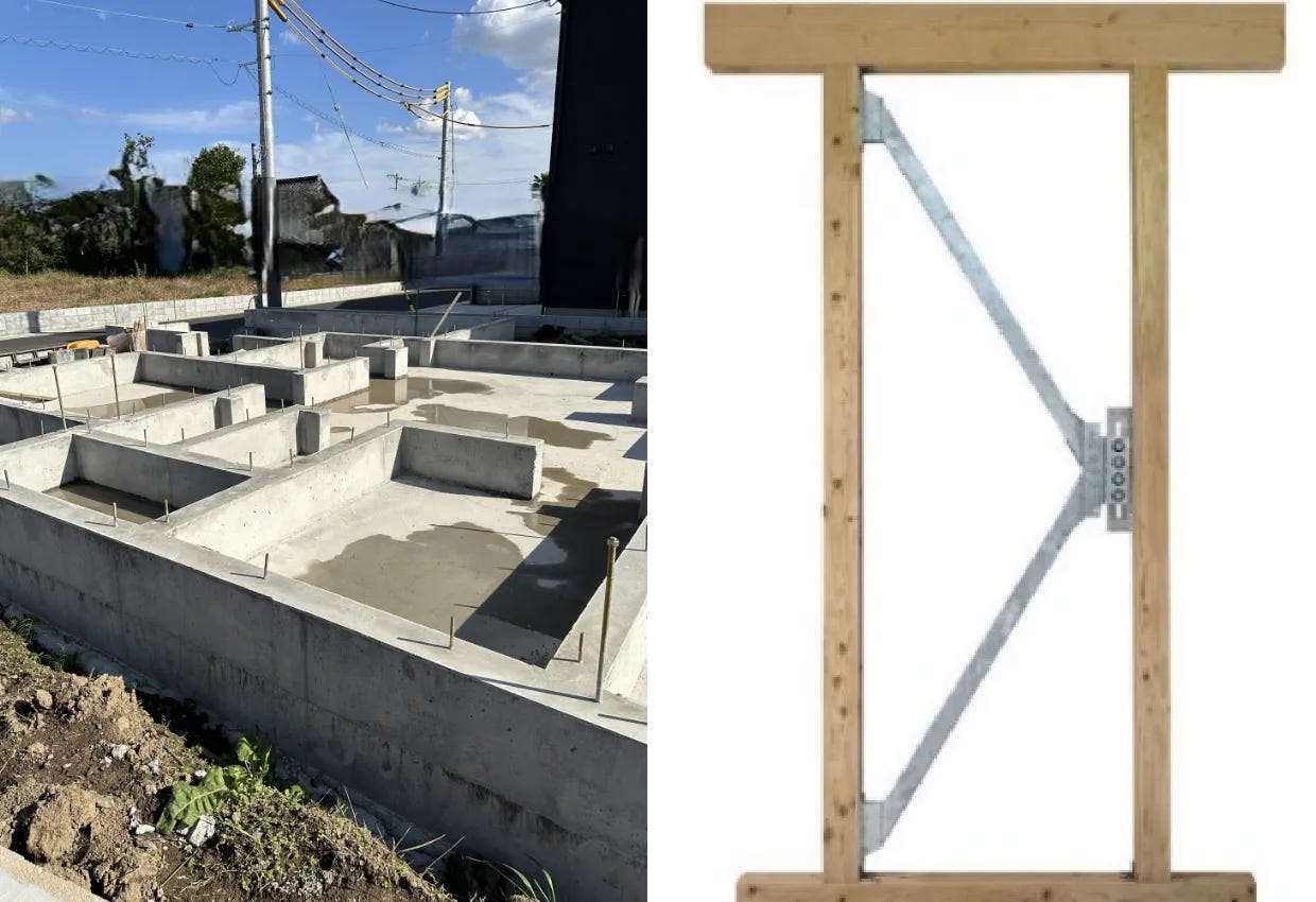 地震に強いベタ基礎と制震装置