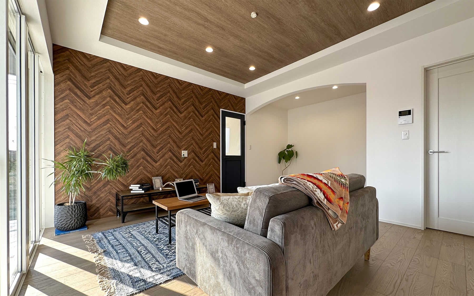 LDK17.5帖に3.0帖のフリースペース。お子様の遊び場で利用する場合は、お子様を見守りながら家事を行う事ができます。