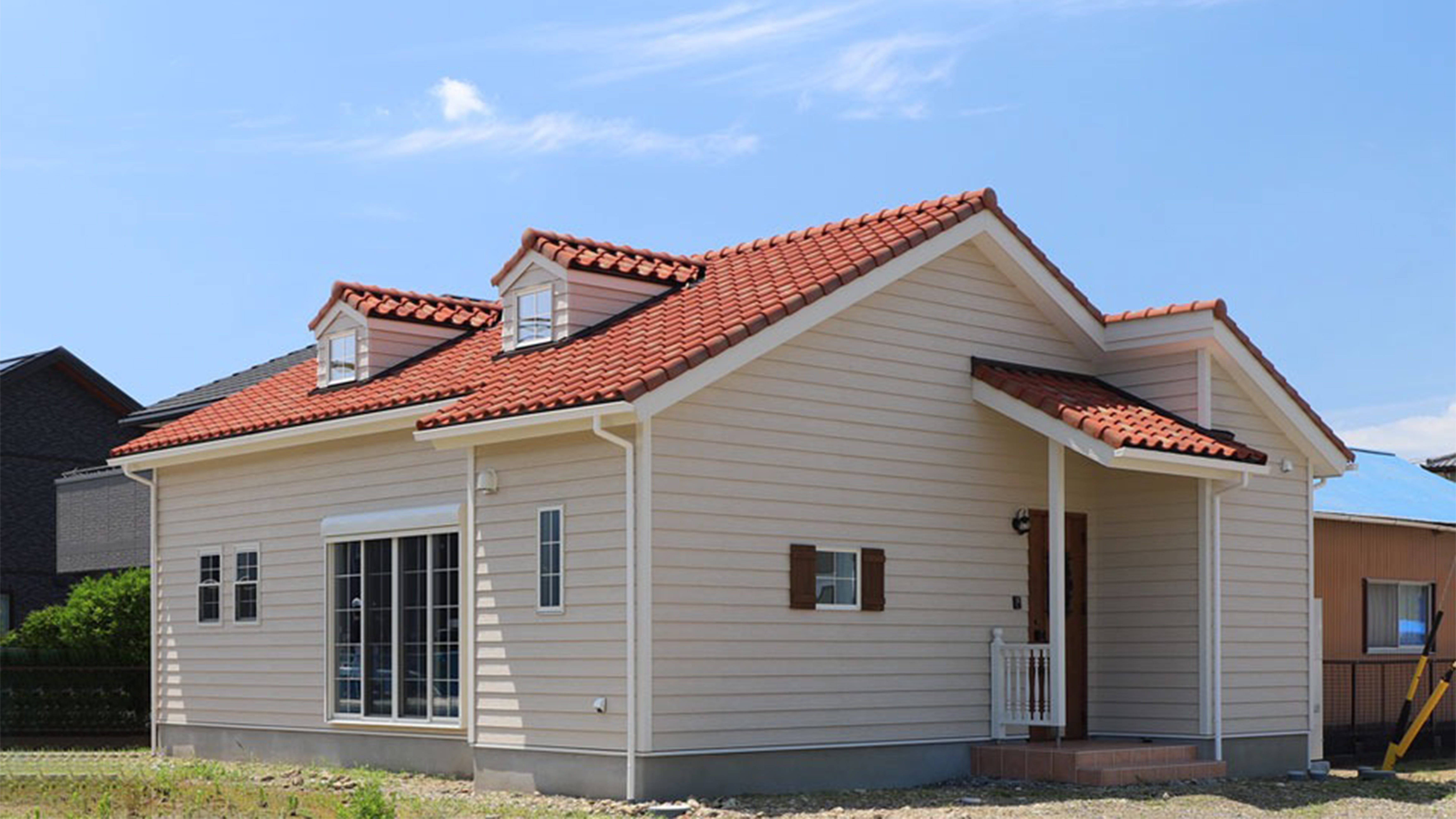 ドーマー窓がかわいい シルバニアファミリー風の平屋のおうち (磐田市 K様邸)